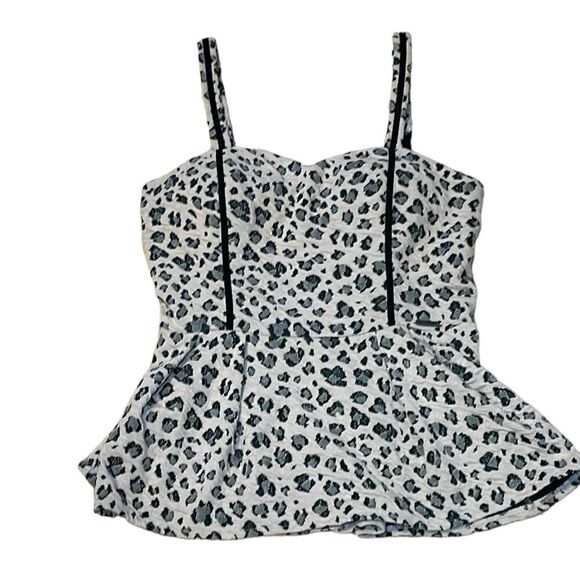 Guess Peplum Bustier, Leopard, Top, XS - Picture 1 of 6